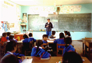 Multigrade school in Peruvian Andes